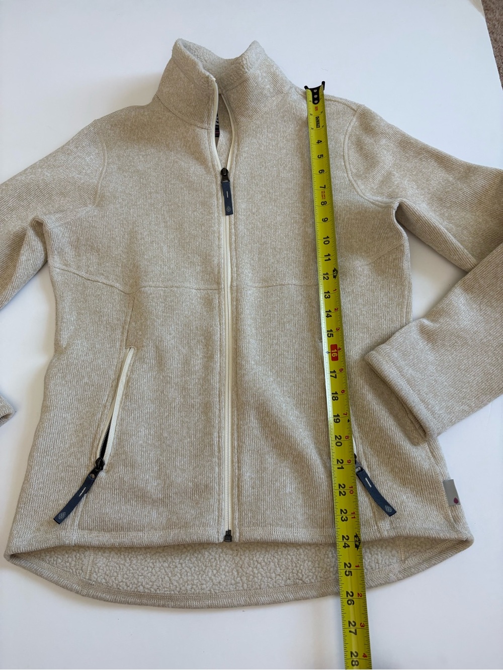 Stio Sweetwater Fleece Jacket Size Small Beige Full Zip - Picture 8 of 9
